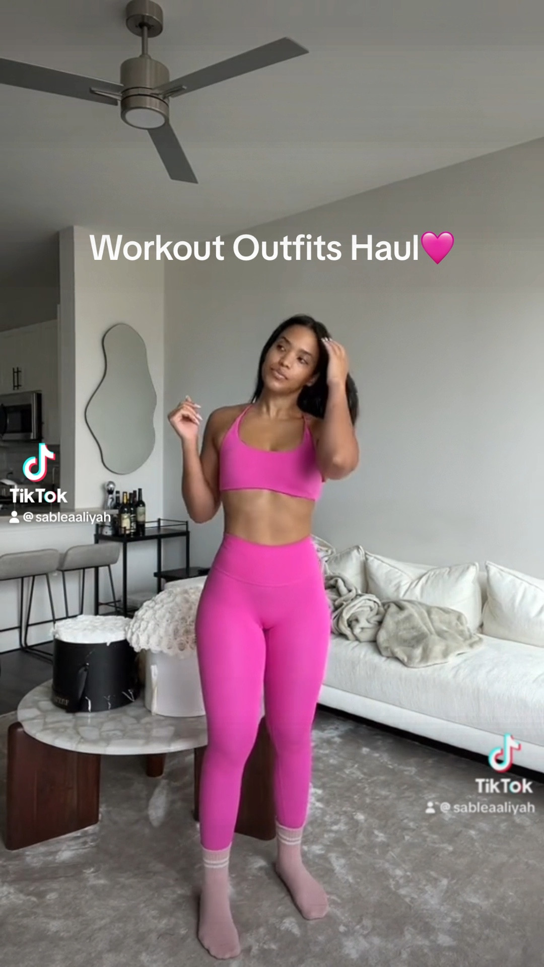 Workout Outfits Haul🩷
Wearing size XS in all sports bras & leggings as well as the romperr

#LTKVideo #LTKStyleTip