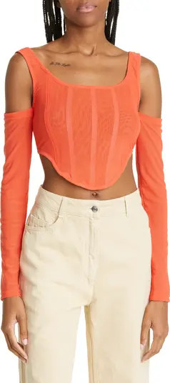 BY.DYLN Aria Long Sleeve Corset | Nordstrom | Nordstrom