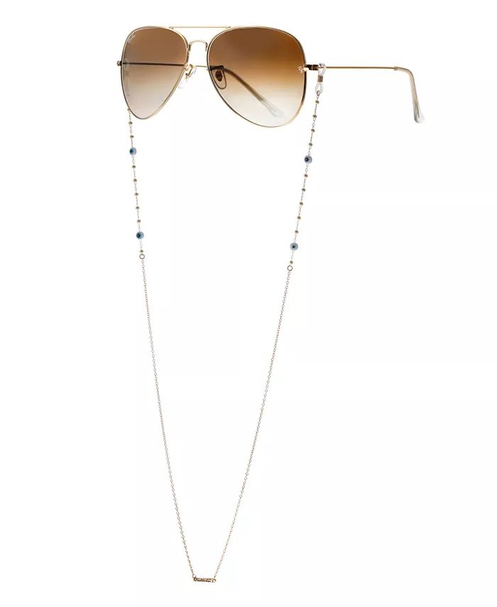 Women's 18k Gold Plated Evil Eye Beaded Glasses Chain | Macys (US)