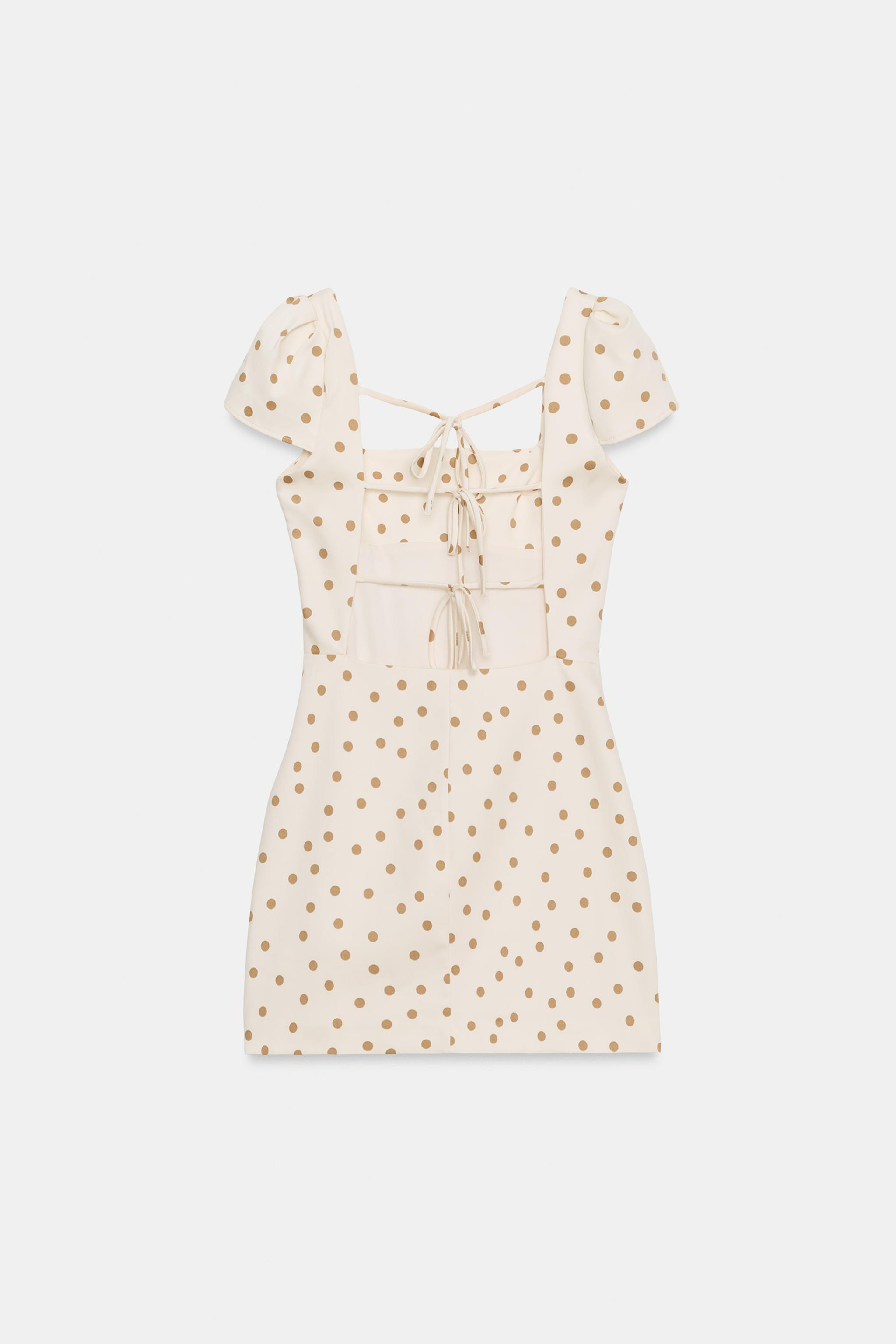 TIED BACK MINI DRESS | Zara US
