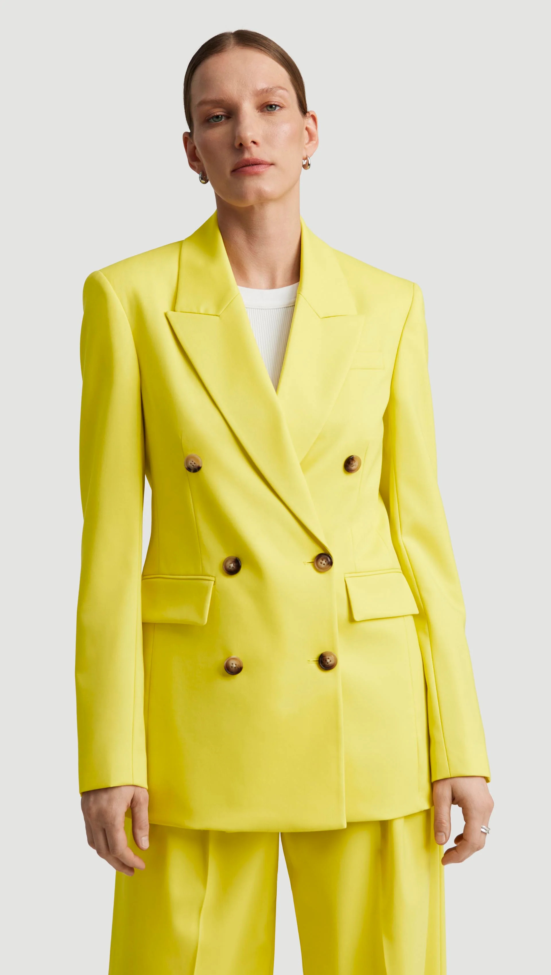 Double-Breasted Blazer in Seasonless Wool | Women's Blazers | Argent | Argent