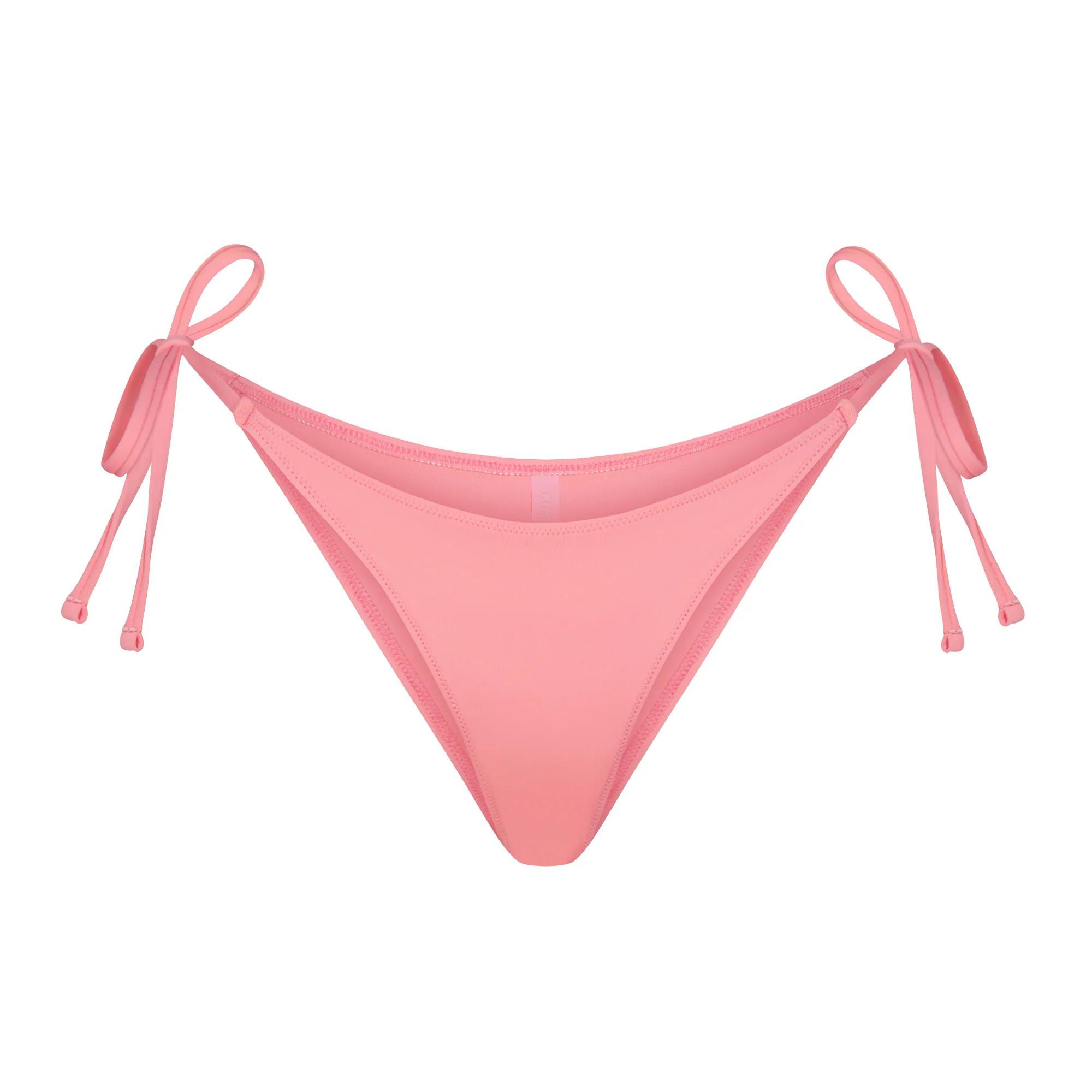 SKIMS Dipped Tie Bikini Bottom | Pink | XS | Signature Swim | SKIMS (US)
