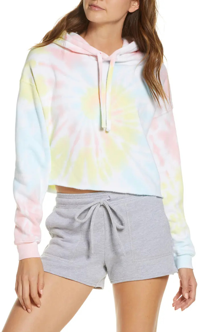 Crop Tie Dye Hoodie | Nordstrom