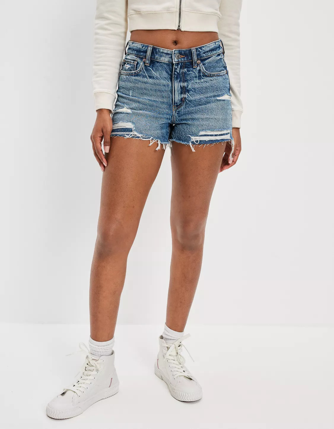 AE Denim Mom Short | American Eagle Outfitters (US & CA)