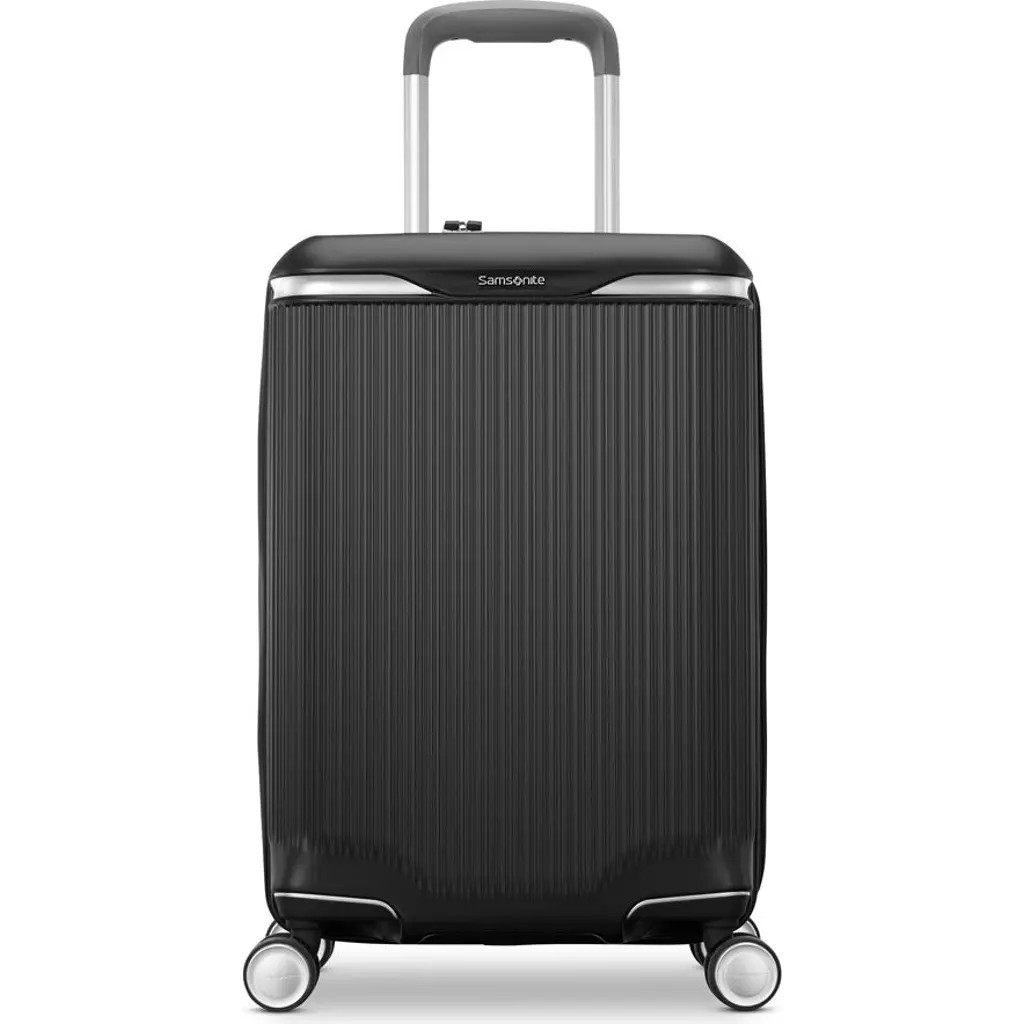 Samsonite Silhouette 18 Hardside Carry-On Expandable Spinner in Black at Nordstrom | Nordstrom