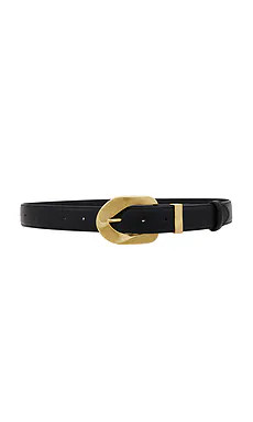 Lovers and Friends Adana Leather Belt in Black & Gold from Revolve.com | Revolve Clothing (Global)