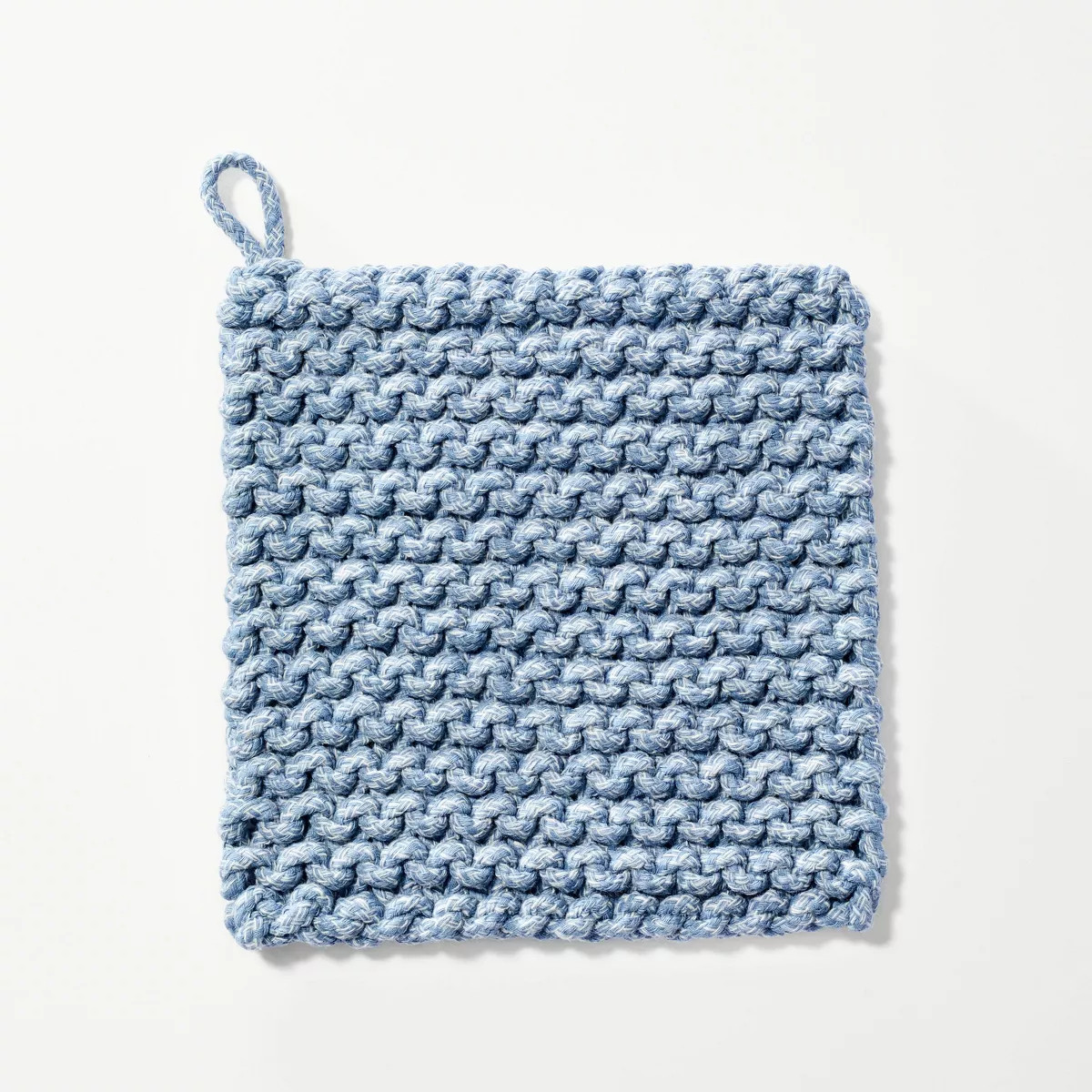 7" Rope Trivet Marled Blue - Figmint\u2122: Reversible Pot Holder, Woven Kitchen Textile, Spot Cl... | Target