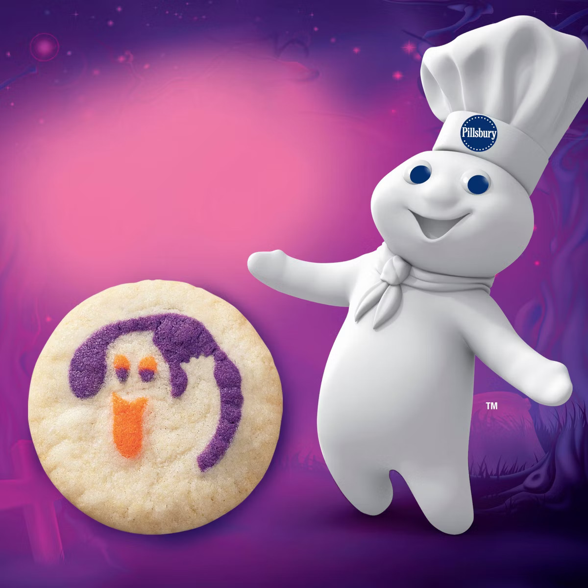 Pillsbury Ready-to-Bake Ghost Shape Sugar Cookies Dough - 9.1oz/20ct - Halloween | Target