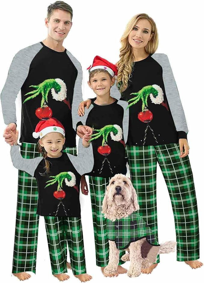 VS&LLWQ Matching Christmas Pjs For Family Matching Family Christmas Pajamas Xmas Family Pajamas M... | Amazon (US)
