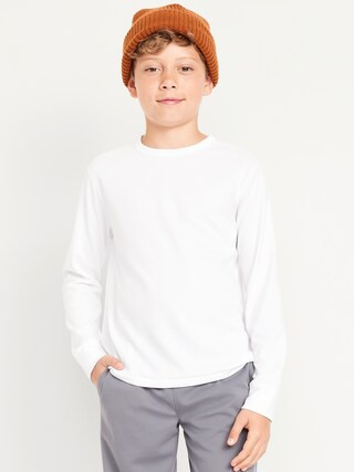 Long-Sleeve Waffle-Knit Performance Top for Boys | Old Navy (US)