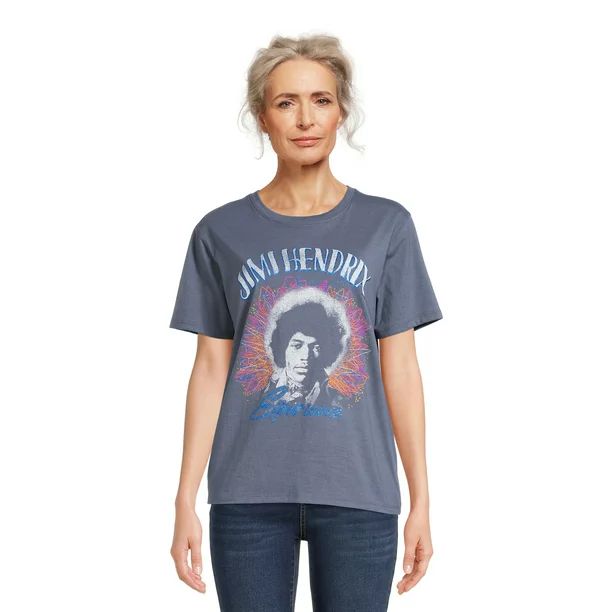 Time and Tru Women's Band Graphic Tee | Walmart (US)