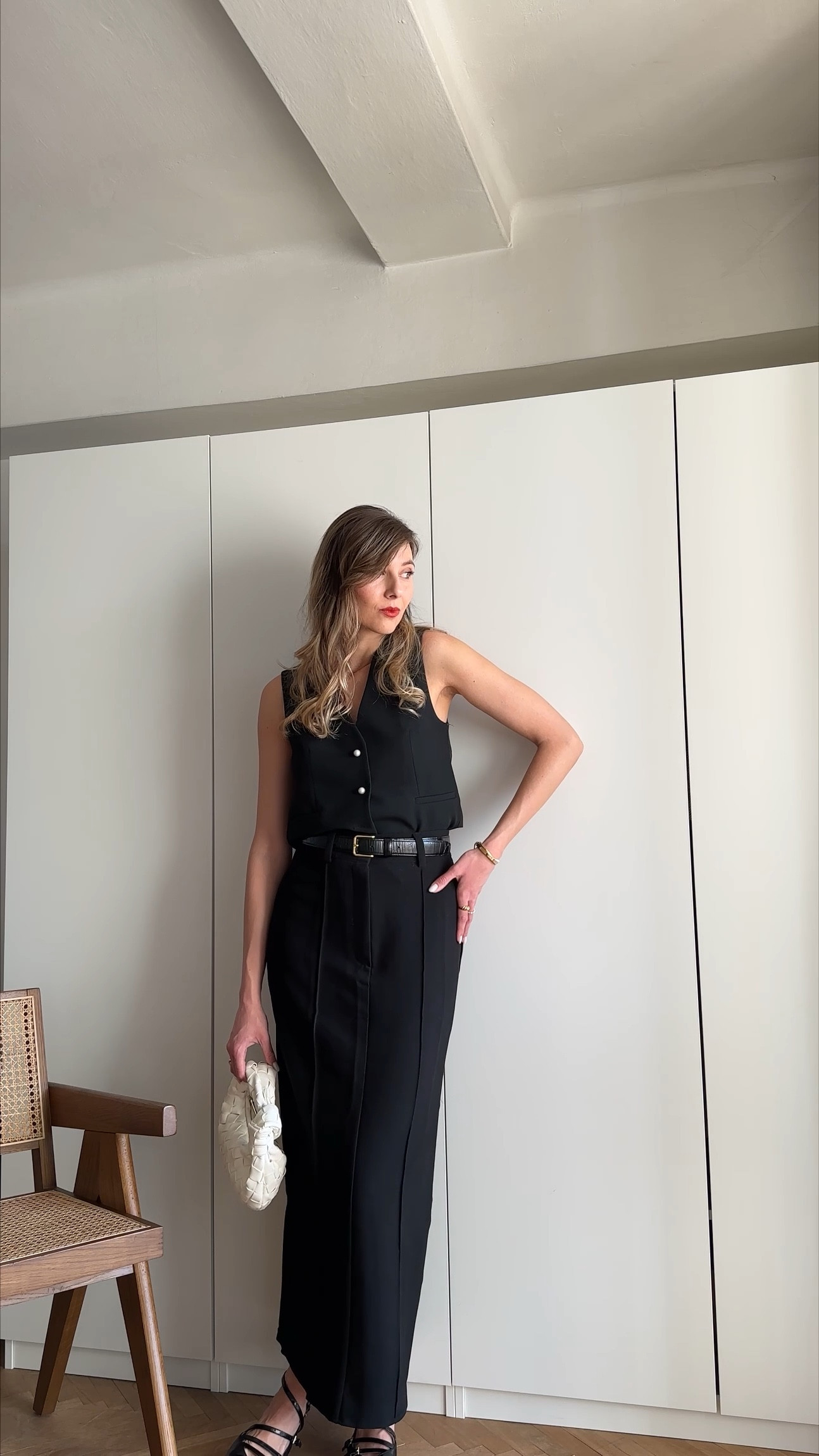 Elevated dinner date outfit >> styling beautiful black maxi skirt from DISSH, black vest and trending Miu-Miu inspired slingbacks 🖤

#LTKshoecrush #LTKeurope #LTKstyletip