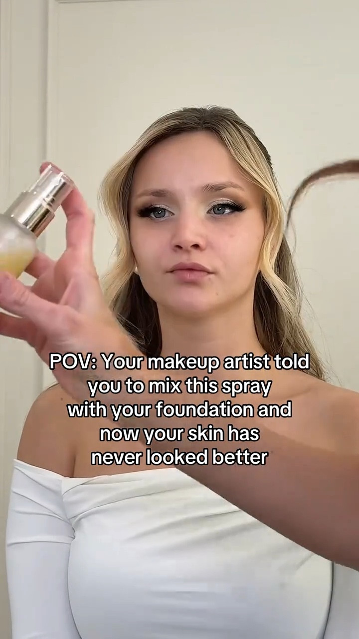 No more heavy, flat, masky foundation look. This mist adds slip to your brush and your foundation glides instead of dragging.  #glowingmakeup #foundation 

#LTKBeauty #LTKWedding