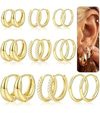 YEEZII Gold Bangle Bracelets for Women, 7Pcs 14K Gold Plated Boho Indian Multi Stackable Textured... | Amazon (US)