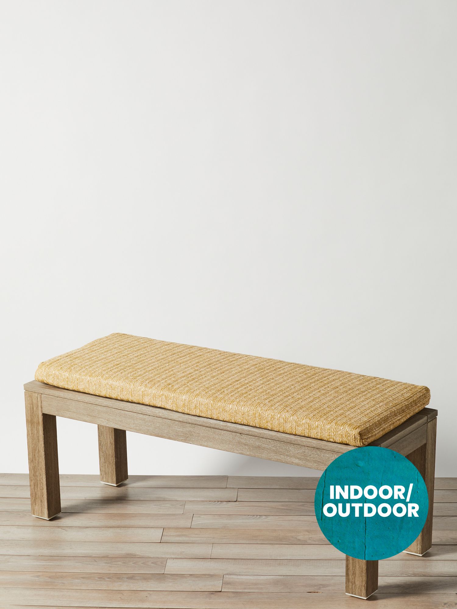 17x46 Indoor Outdoor Woven Bench Cushion | Outdoor Cushions | HomeGoods | HomeGoods