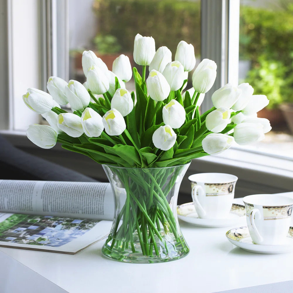 Primrue Tulip Arrangement in Vase & Reviews | Wayfair | Wayfair North America