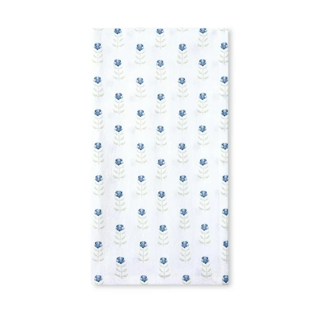 Beautiful 1pk Blue Flour Sack Kitchen Towel - Walmart.com | Walmart (US)