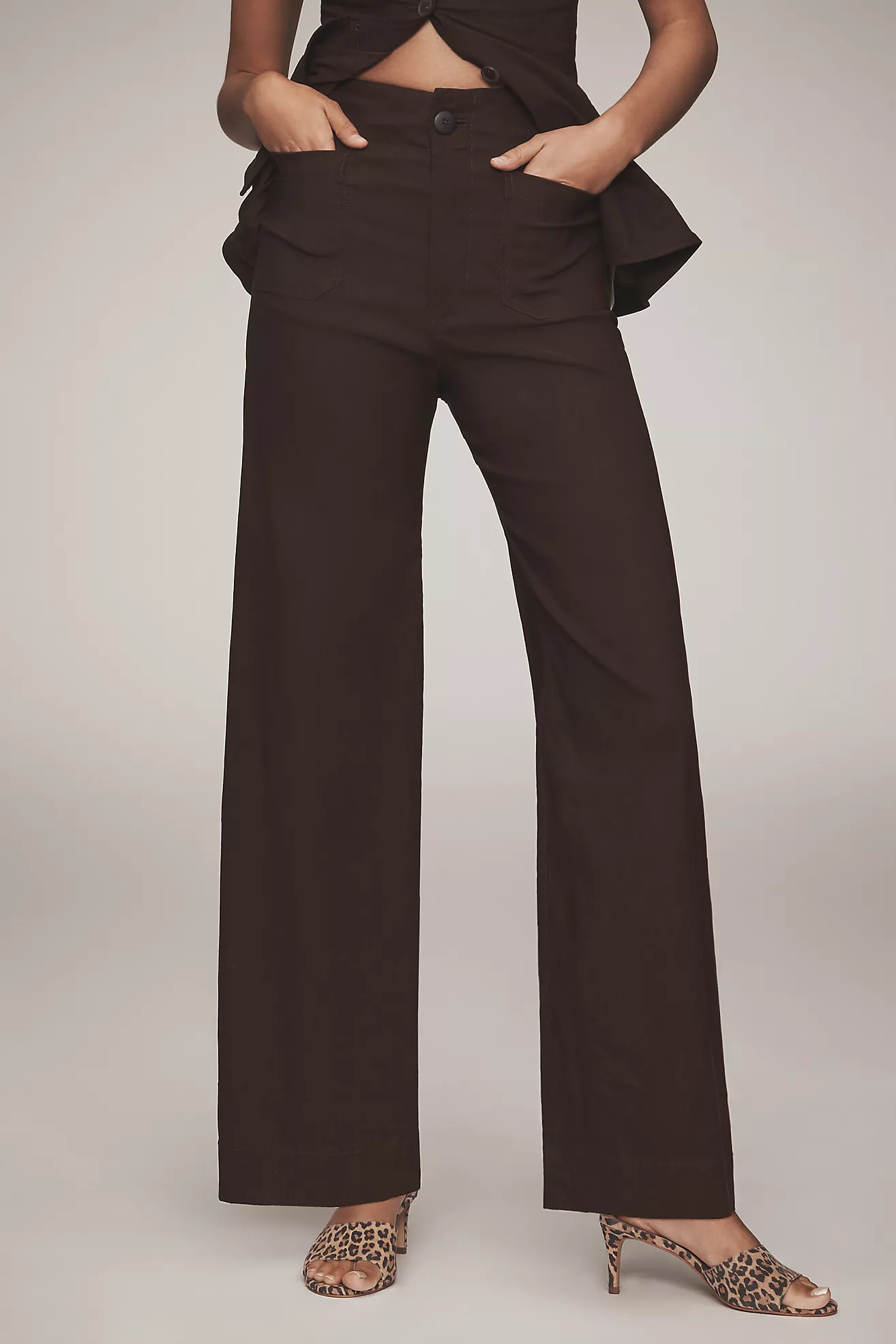 The Colette Full-Length Wide-Leg Pants by Maeve: Magic Fabric Edition | Anthropologie (US)