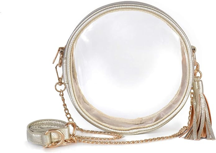 Clarity Handbags Clear Stadium Approved Purse - Lola - Transparent Crossbody Purses - PVC Vinyl H... | Amazon (US)