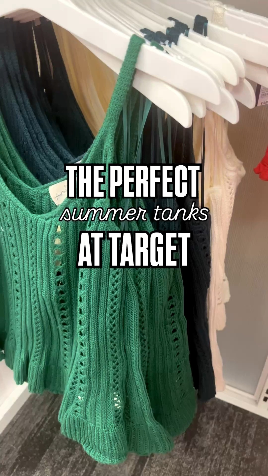 New sweater tanks for summer at Target!