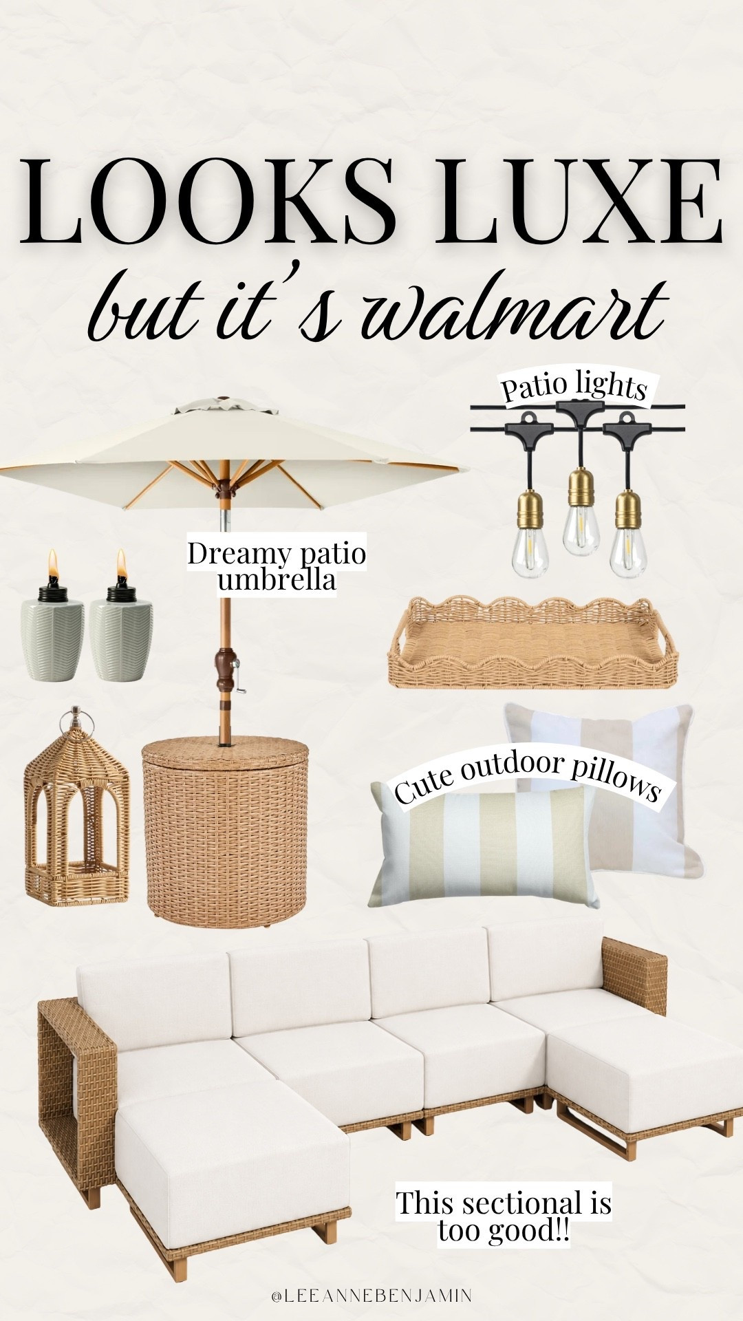 Looks luxe but it’s Walmart - patio edition!! ✨

#LTKHome #LTKSeasonal #LTKSaleAlert