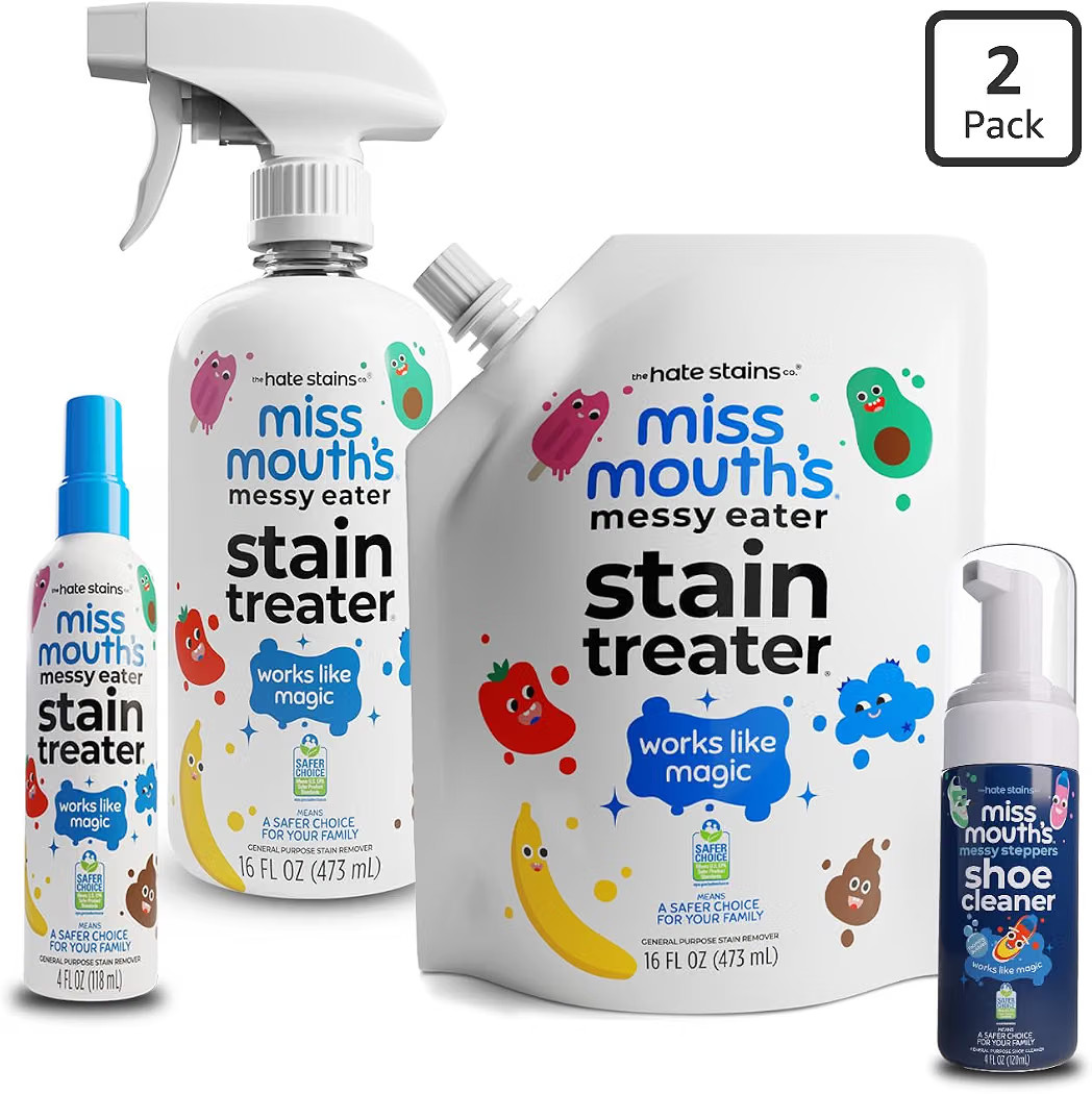 Miss Mouth's Messy Eater Stain Treater and Messy Steppers Essentials Kit | Amazon (US)