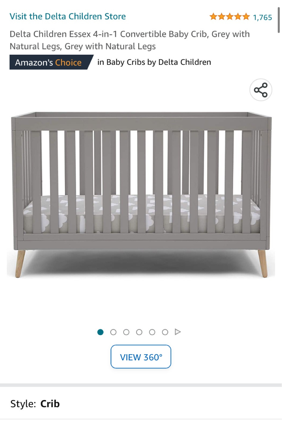 Convertible Crib for Baby Nursery on sale 20% off right now 

#LTKbump #LTKbaby #LTKhome