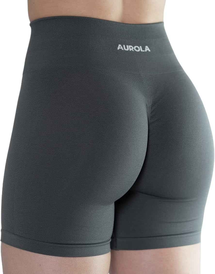 AUROLA Intensify Workout Shorts for Women Seamless Scrunch Short Gym Yoga Running Sport Active Ex... | Amazon (US)
