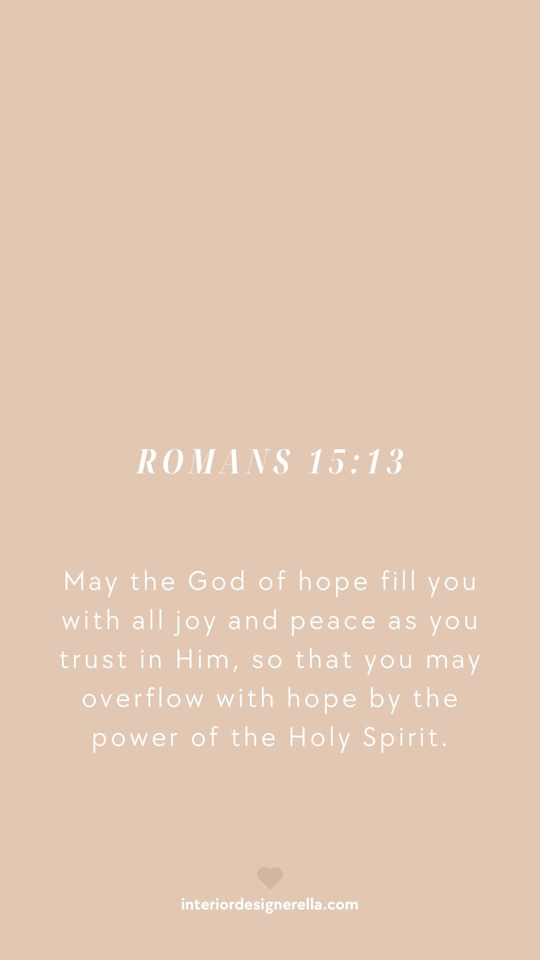 Bible verse of the day! Romans 15:13!