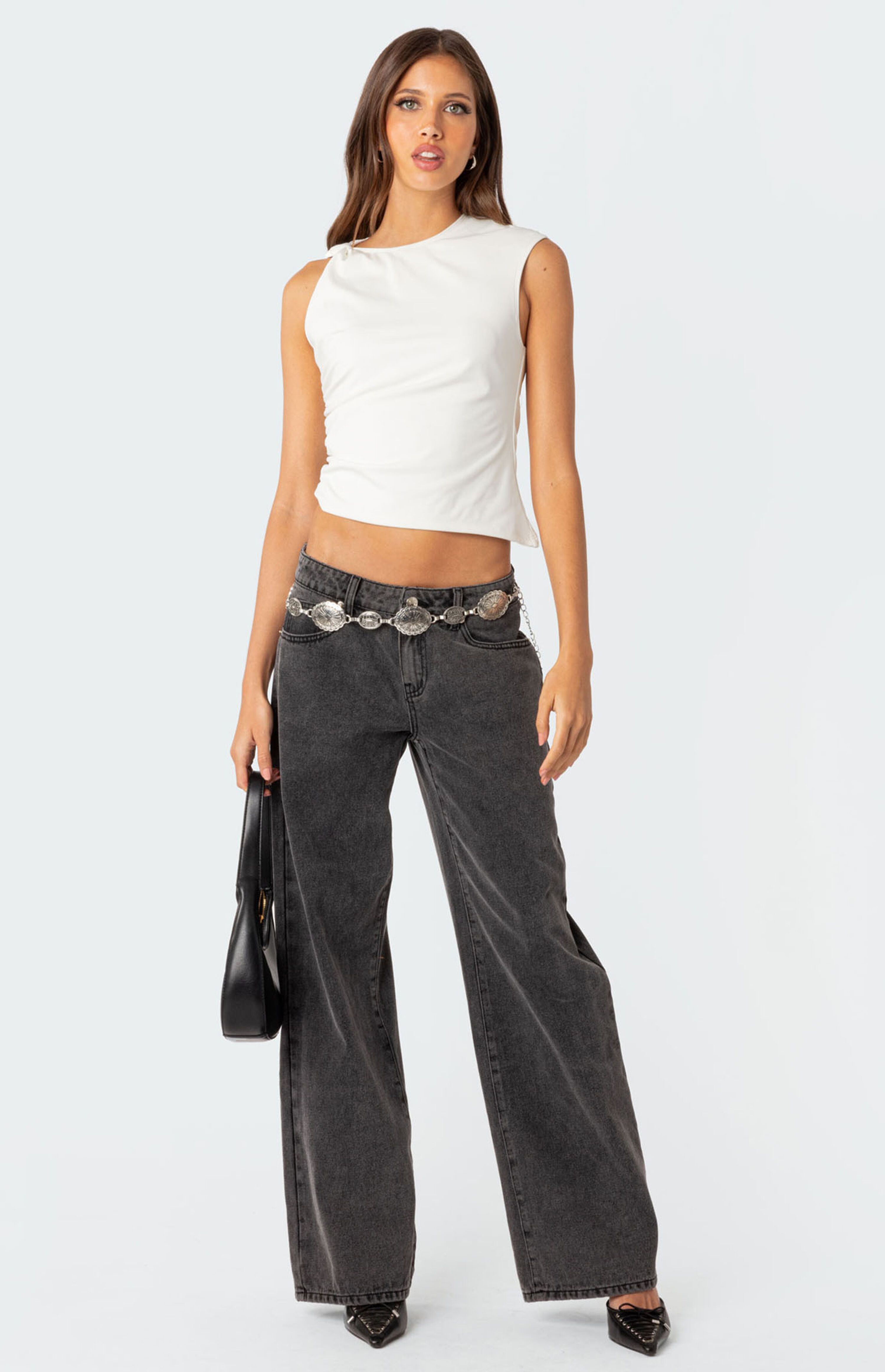 Edikted Raelynn Washed Low Rise Jeans | PacSun