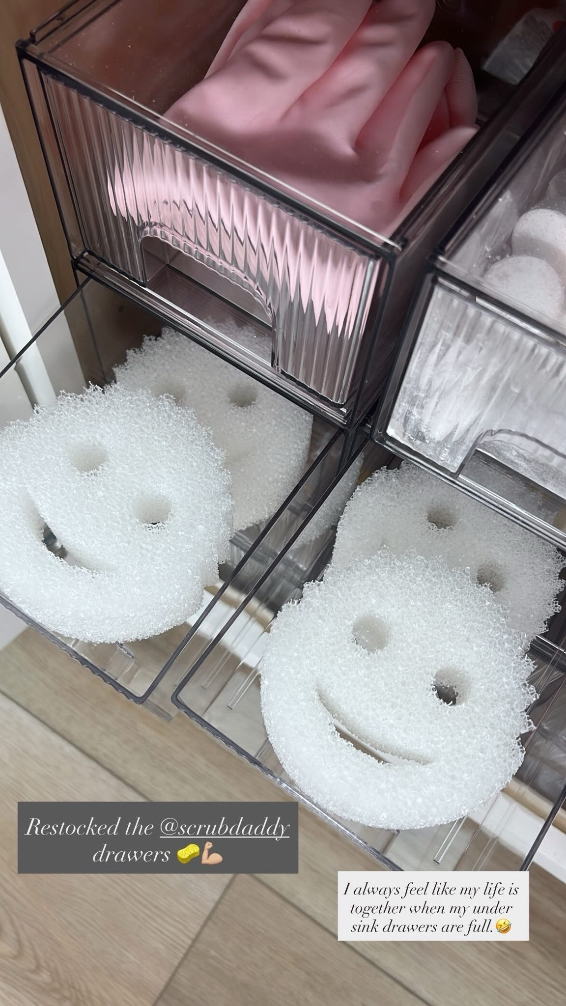 Under sink organizers!