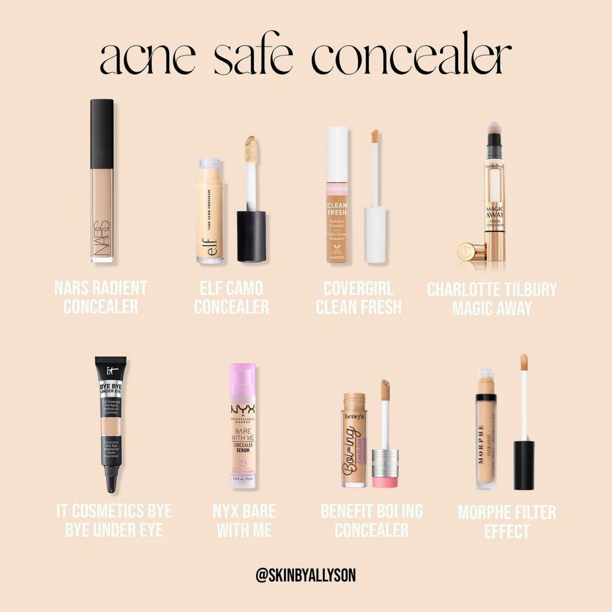 Acne safe concealers VIA your friendly neighborhood aesthetician 💅🏼 #esthetics

#LTKFind #LTKunder50 #LTKbeauty