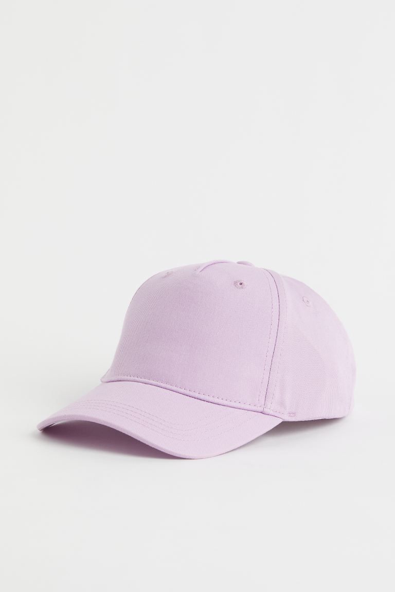 Cap in cotton twill with a covered button at top and adjustable plastic fastener at back. Cotton ... | H&M (US + CA)