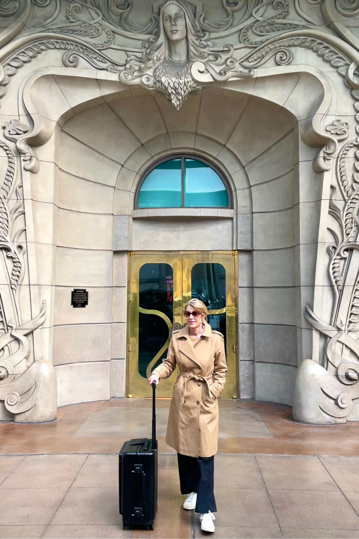 Vacation Outfit
I  took my new trench coat on a vacation to Las Vegas this weekend. It was the perfect spring layer for weather in the 50s and 60s. Can you believe this isn’t in Paris?! It’s the Paris Hotel in Las Vegas. 

My Athleta pants are ideal for travel - they feel like yoga pants but look like trousers. They are sold out in black so I’ve listed two similar options. My sunglasses are Longcahmp and I’m sharing a similar pair at Macy’s for a great price. 

#LTKover40 #LTKSeasonal #LTKtravel