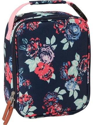 Old Navy Girls Zip Top Lunch Bag Size One Size - Red floral | Old Navy US