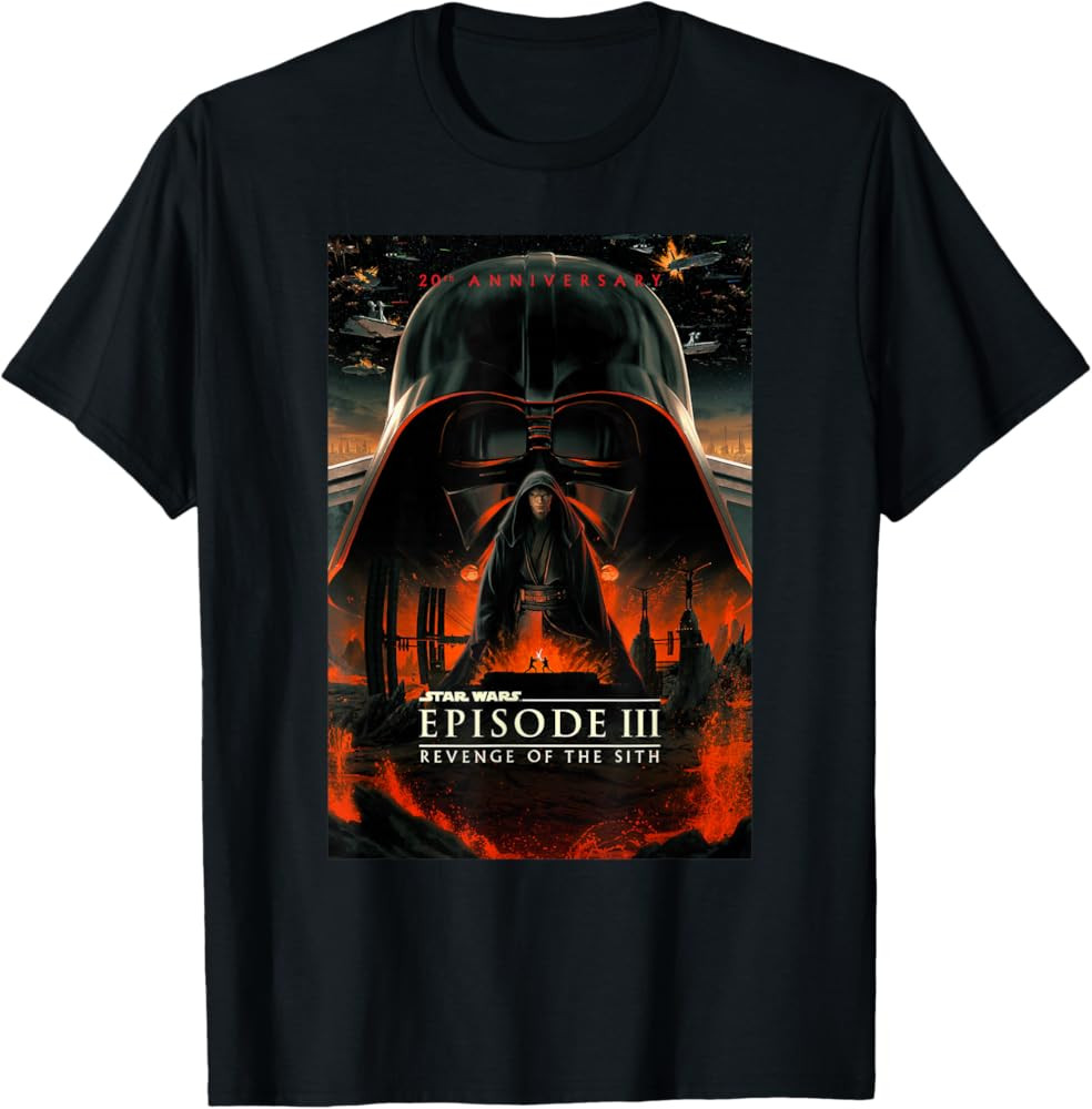 Star Wars 20th Anniversary Episode III Epic Chest Poster T-Shirt | Amazon (US)