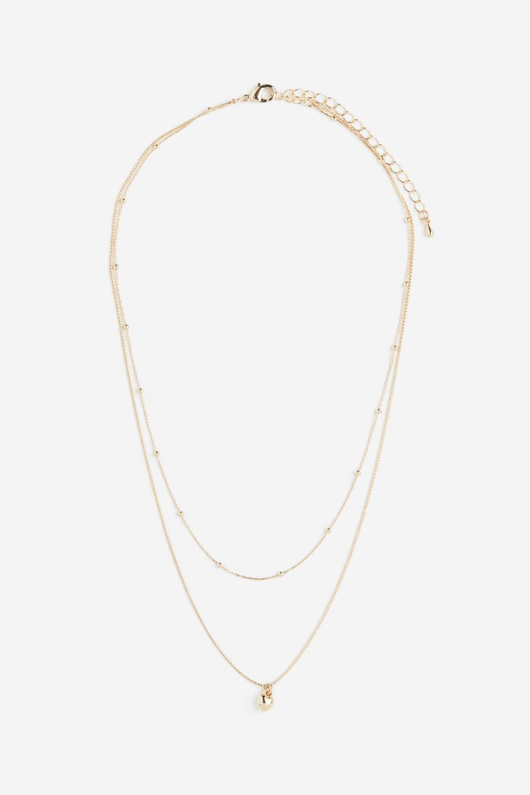 Double-strand Necklace - Gold-colored - Ladies | H&M US | H&M (US + CA)