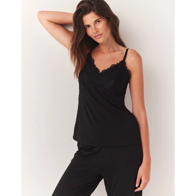 Jersey Lace Detail Cami Pyjama Set | The White Company (UK)