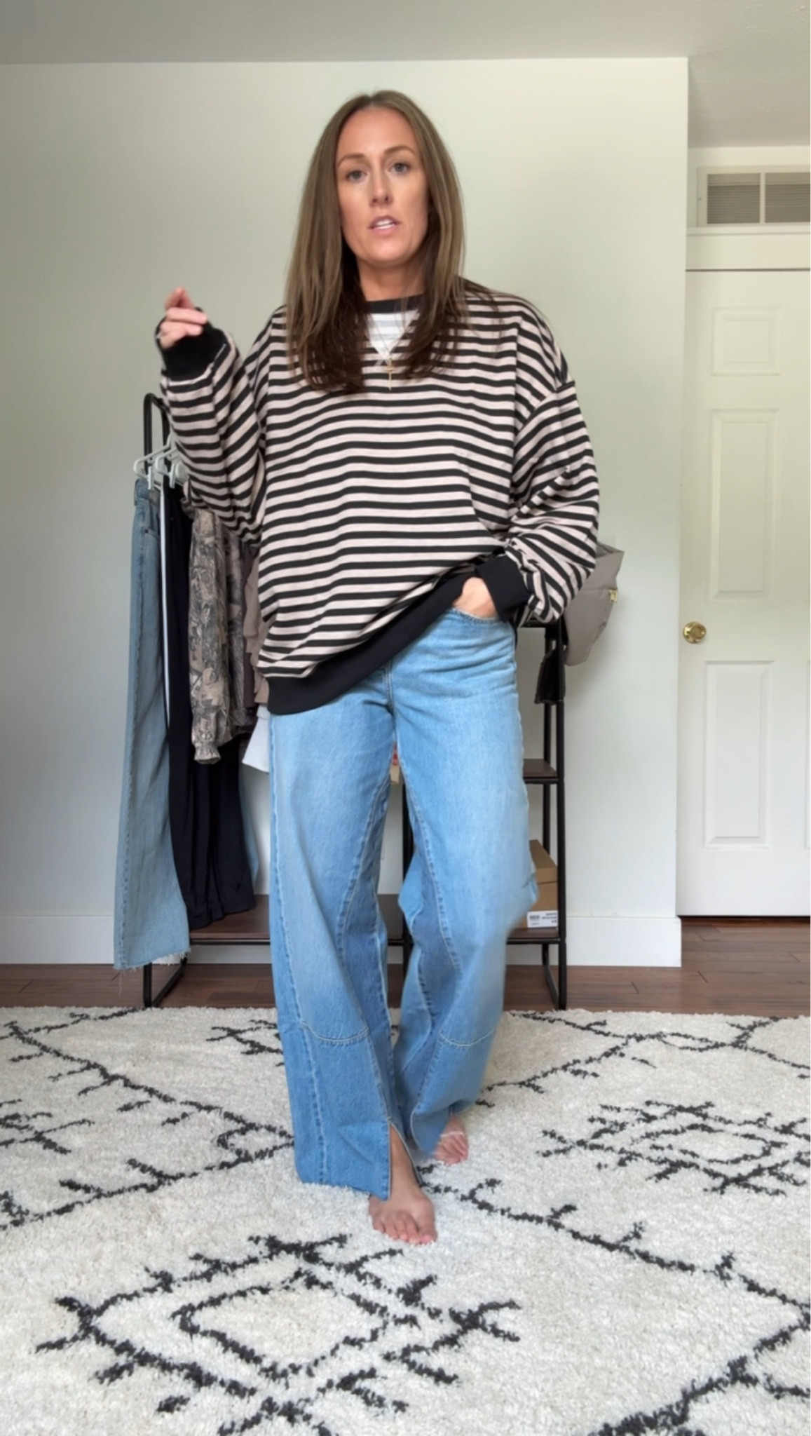 8/27/25 ✨ Sweatshirt is a large. Jeans are a 4 Tall.

Everyday outfits. Easy outfits. Easy outfit ideas. Neutral basics. Summer outfits. Summer outfit idea. Casual outfits. Basic mom outfit. Casual outfit idea. Casual outfit. Everyday outfit. Mom outfit. Street style. Casual mom outfit. Church outfit. Amazon fashion. Fall outfits. Fall outfit idea.

#LTKFindsUnder100 #LTKSeasonal #LTKOver40