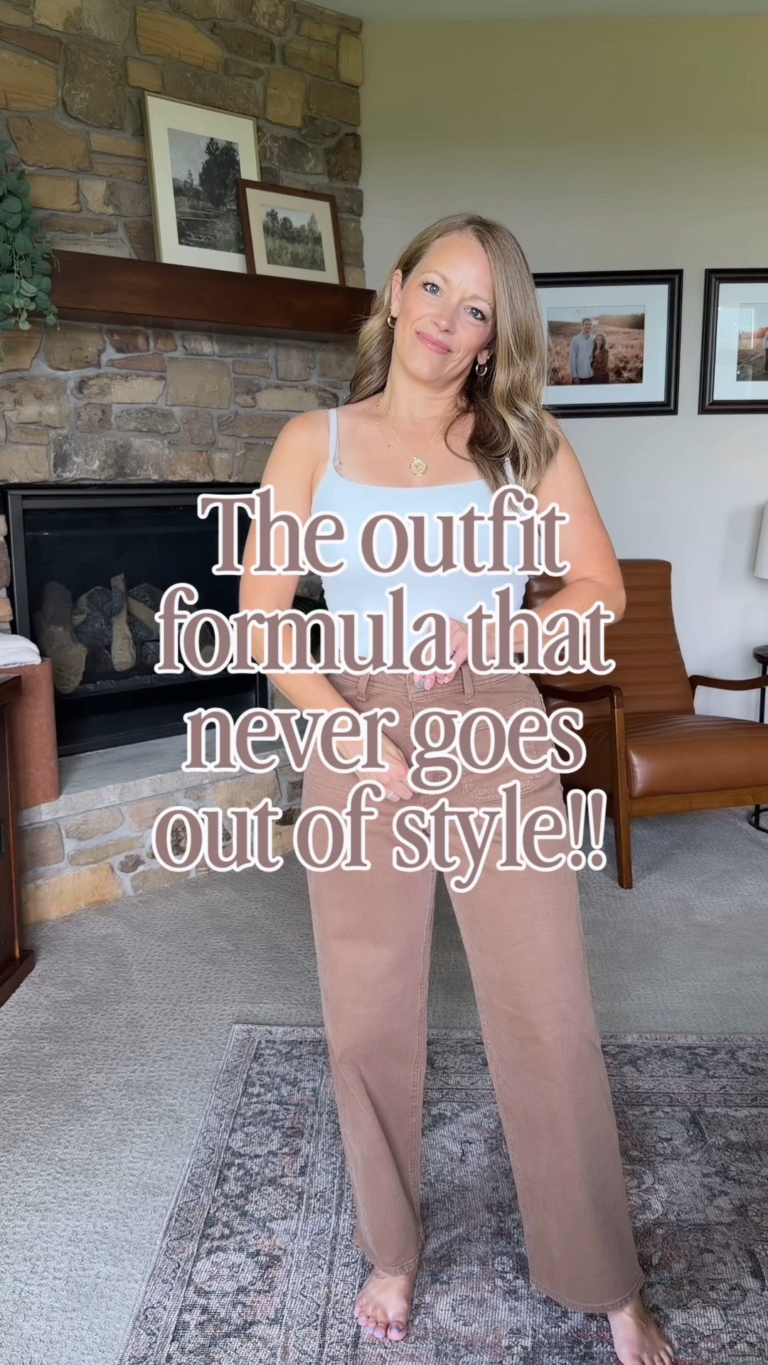 Seriously on repeat.  A good denim top is the perfect layer and I am obsessed with these brown pants for fall.  Small in the tops and 4 in the pants (I would size up one). **

#LTKmomlife #LTKgrwm #LTKootd