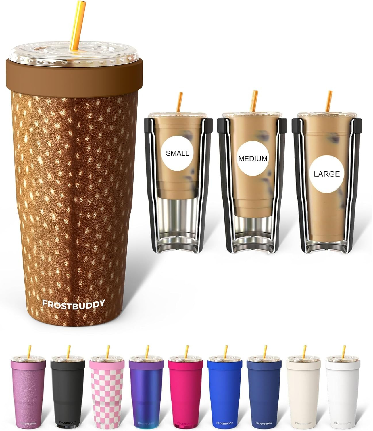 Frost Buddy Togo Buddy 30oz Tumbler - Insulated Stainless Steel (Fawn) | Amazon (US)