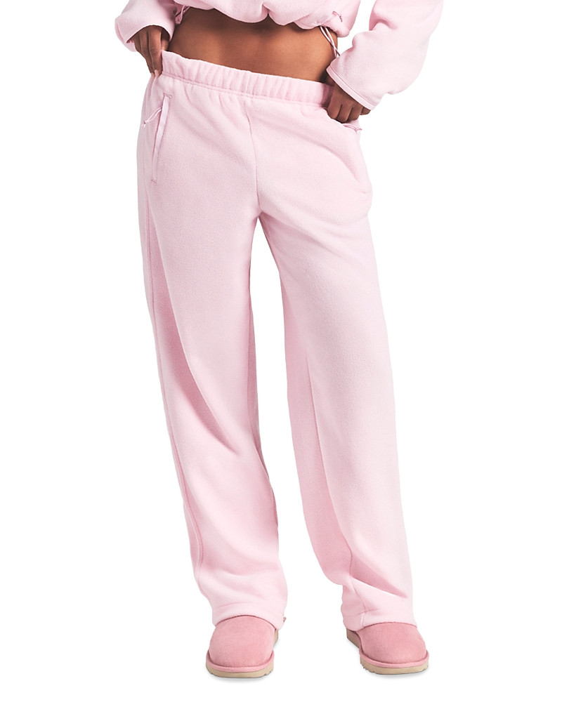 Skims Outdoor Fleece Straight Leg Pants | Bloomingdale's (US)