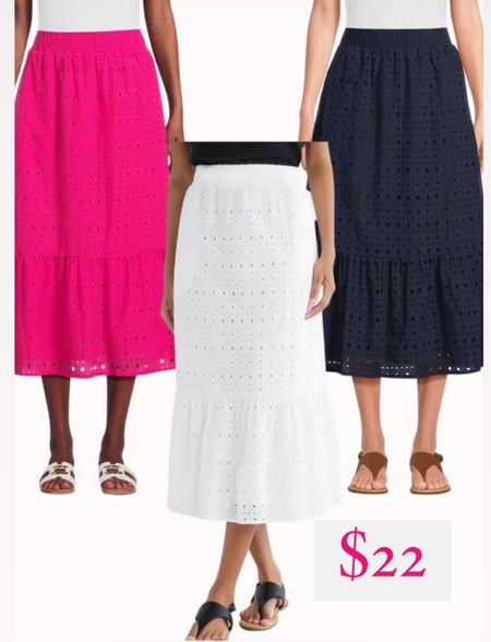 Eyelet skirt, Walmart fashion, New Walmart Style, LTKunder30, affordable style, Time and Tru eyelet skirt

#LTKstyletip #LTKSeasonal #LTKfindsunder50