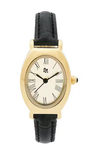 Saldana Watch in Black Croc | Revolve Clothing (Global)