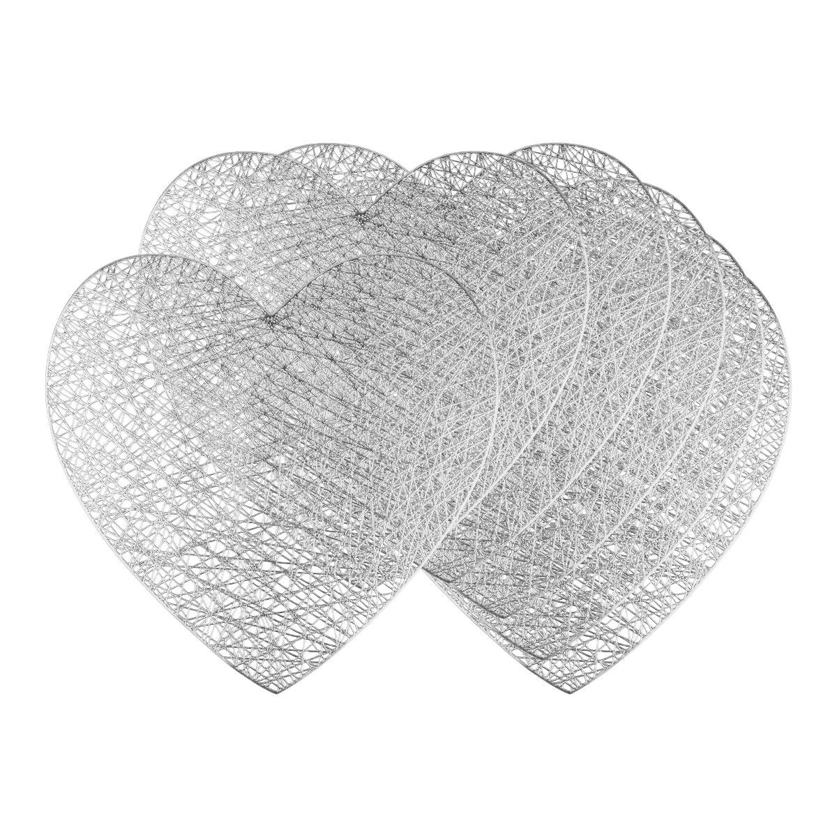 REGALWOVEN Heart Shape Placemats Set of 6, Happy Valentine's Day Dining Table Place Mats Home Kit... | Target