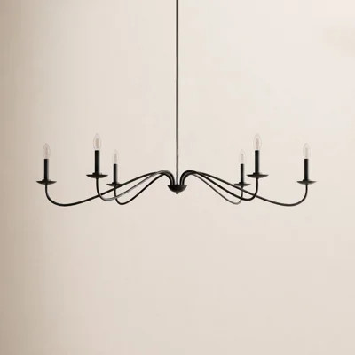 Zoyla 6-Light Chandelier in Matte Black | Wayfair North America