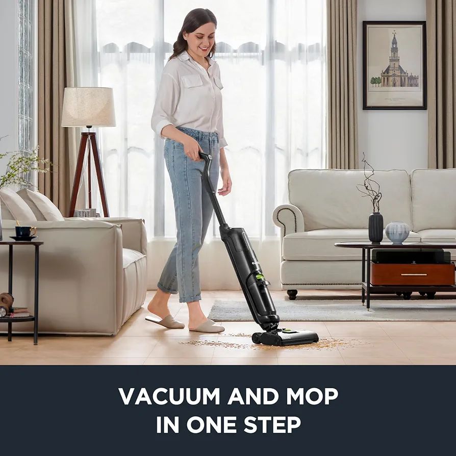 EUREKA NEW400 Cordless Wet Dry Vacuum All-in-One Mop, Hard Floor Cleaner with Self System, Effect... | Amazon (US)