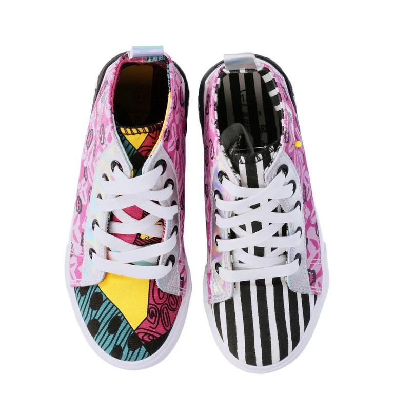 Disney Nightmare Before Christmas Little Girl & Big Girl High Top Sneakers | Walmart (US)