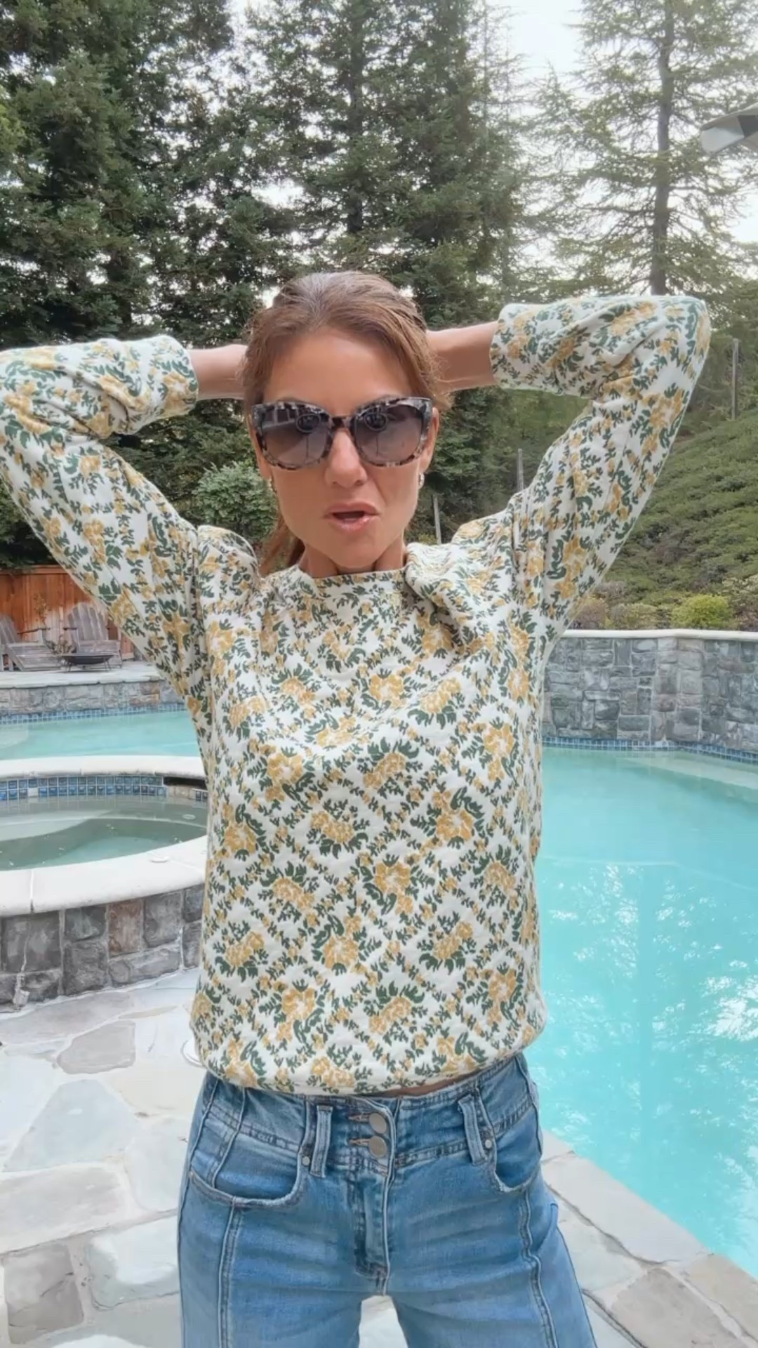 Floral tops and wide-leg jeans — proof that effortless style doesn’t need to try too hard. Add a suede jacket, classic Mary Janes, chic sunnies, and my favorite perfume, and I’m ready for anything. Stylish, comfortable, and perfectly mid-range — just how I like it. Everything fits true to size. My top and jacket are a size small. My jeans are a size 25.  


#LTKStyleTip #LTKFindsUnder100 #LTKOver40