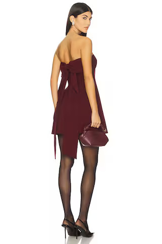 Maude Club Juno Dress in Burgundy from Revolve.com | Revolve Clothing (Global)